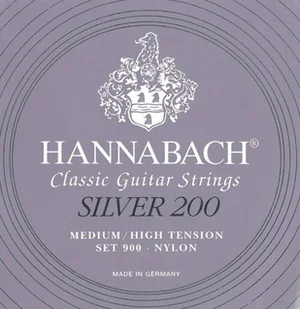 Hannabach 652664 gitara klasyczna seria 900 Medium/High Tension Silver 200 - D4w 652664 - Struny gitarowe  - miniaturka - grafika 1
