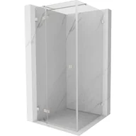Kabiny prysznicowe - Mexen Lunar T kabina prysznicowa uchylna lewa 110 x 110 cm, transparent, nikiel szczotkowany - 834T-110-110-97-00-L - miniaturka - grafika 1