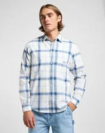 Koszule męskie - LEE WORKWEAR SHIRT 2_0 BLUE 112364150 XL - miniaturka - grafika 1