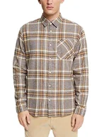 Koszule męskie - ESPRIT Męska koszula 102EE2F302, 200/DARK brązowa, XS - miniaturka - grafika 1