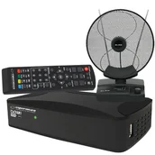 Tunery DVB-T - Tuner Cyfrowy Esperanza Ev108R Dvb-T/T2 H.265/Hevc + Antena Pokojowa Blow Atd17 - miniaturka - grafika 1