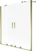 Parawany nawannowe - Mexen Velar Duo parawan nawannowy 2-skrzydłowy rozsuwany 160 x 150 cm, szron, złoty - 896-160-000-32-50 - miniaturka - grafika 1