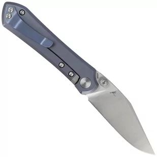 Nóż składany Bestech Icarus Blue Stonewash Titanium, Satin M390 by Nick Rogers (BT2302E) - Noże - miniaturka - grafika 3