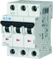 Bezpieczniki elektryczne - Eaton Wyłącznik nadprądowy 3P D 25A 15kA AC FAZ D25/3 278898 - miniaturka - grafika 1