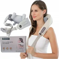 Masażery - Masażer karku kołnierz do masażu szyi pleców ciała BEZPRZEWODOWY z grzaniem - miniaturka - grafika 1