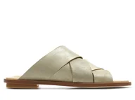 Klapki i japonki damskie - Clarks, Klapki damskie, Willow Art Champagne, rozmiar 37 - miniaturka - grafika 1
