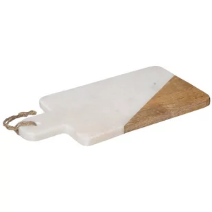 Secret de Gourmet Deska do krojenia GEOM HYGGE 15 x 30 cm marmur biała - Deski do krojenia - miniaturka - grafika 1