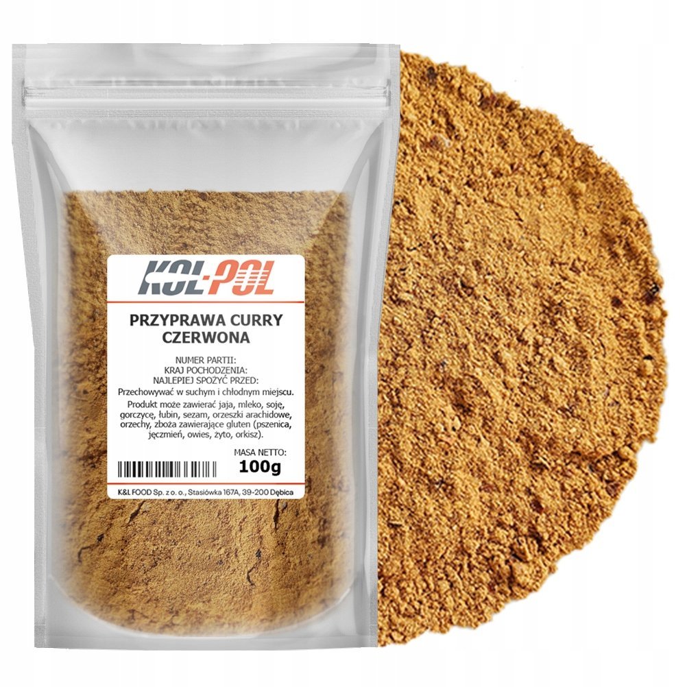 PRZYPRAWA THAI RED CURRY 100g Orientalna Aromatyczna mieszanka ziół Kol-Pol