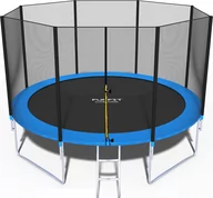 Trampoliny - FunFit trampolina ogrodowa z siatką, 374 cm - miniaturka - grafika 1