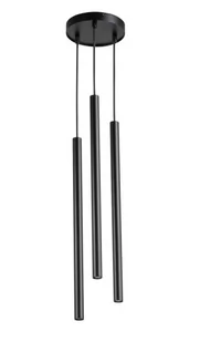 Sopel Koło lampa wisząca 3-punktowa czarna 33622 - Lampy sufitowe - miniaturka - grafika 1