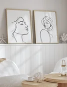 Obrazy i zdjęcia - Zestaw plakatów - Line art (set152) - miniaturka - grafika 1