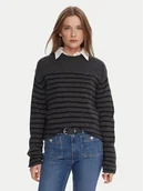 Swetry damskie - Tommy Hilfiger Sweter WW0WW46438 Szary Regular Fit - miniaturka - grafika 1
