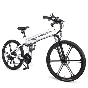 Składany Rower Elektryczny Samebike LO26-II - 500W 10Ah 26" 35km/h - Biała - Rowery elektryczne - miniaturka - grafika 3