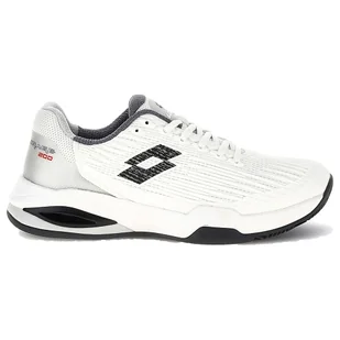Męskie buty tenisowe Lotto Mirage 200 II Clay All White/All Black/Asphalt EUR 45,5 - Buty sportowe męskie Męskie buty tenisowe Lotto Mirage 200 II Clay All White/All Black/Asphalt EUR 45,5 - Buty sportowe męskie - miniaturka - grafika 1