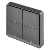 Systemy inteligentnych domów - Przełącznik zasilania EMOS GoSmart IP-2004ZB, ZigBee 3.0, 4-tlačítkový (H5016) Szary - miniaturka - grafika 1