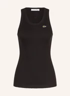 Koszulki i topy damskie - Lacoste Top schwarz - miniaturka - grafika 1