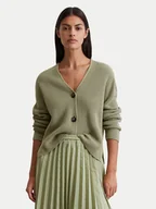 Swetry damskie - Marc O'Polo Kardigan 506 6059 61069 Zielony Relaxed Fit - miniaturka - grafika 1