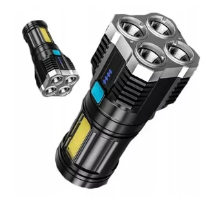 Latarka wielofunkcyjna Ultra Lekka Akumulatorowa usb 5 led - Latarki - miniaturka - grafika 1
