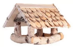 Karmnik dla ptaków kryty gontem wolnostojący nr 44 BRAPTA - Klatki i wyposażenie dla ptaków - miniaturka - grafika 1