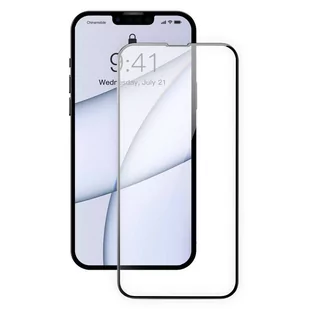 Baseus Baseus 0,3mm Full Screen Porcelain Glass 2x porcelanowe szkło hartowane do iPhone 13 Pro Max na cały ekran z ramką czarny (SGQP030201) - Szkła hartowane na telefon - miniaturka - grafika 1