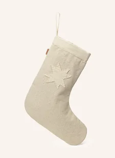 Ferm Living Świąteczna Skarpeta beige - Ozdoby bożonarodzeniowe - miniaturka - grafika 1