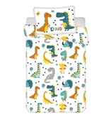 Pościel dla dzieci - Pościel 100x135 Dinozaury koloowa poszewka 40x60 August - miniaturka - grafika 1