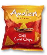 Ciastka - AMAIZIN Chipsy kukurydziane chili bezglutenowe BIO 75g - Amaizin - miniaturka - grafika 1