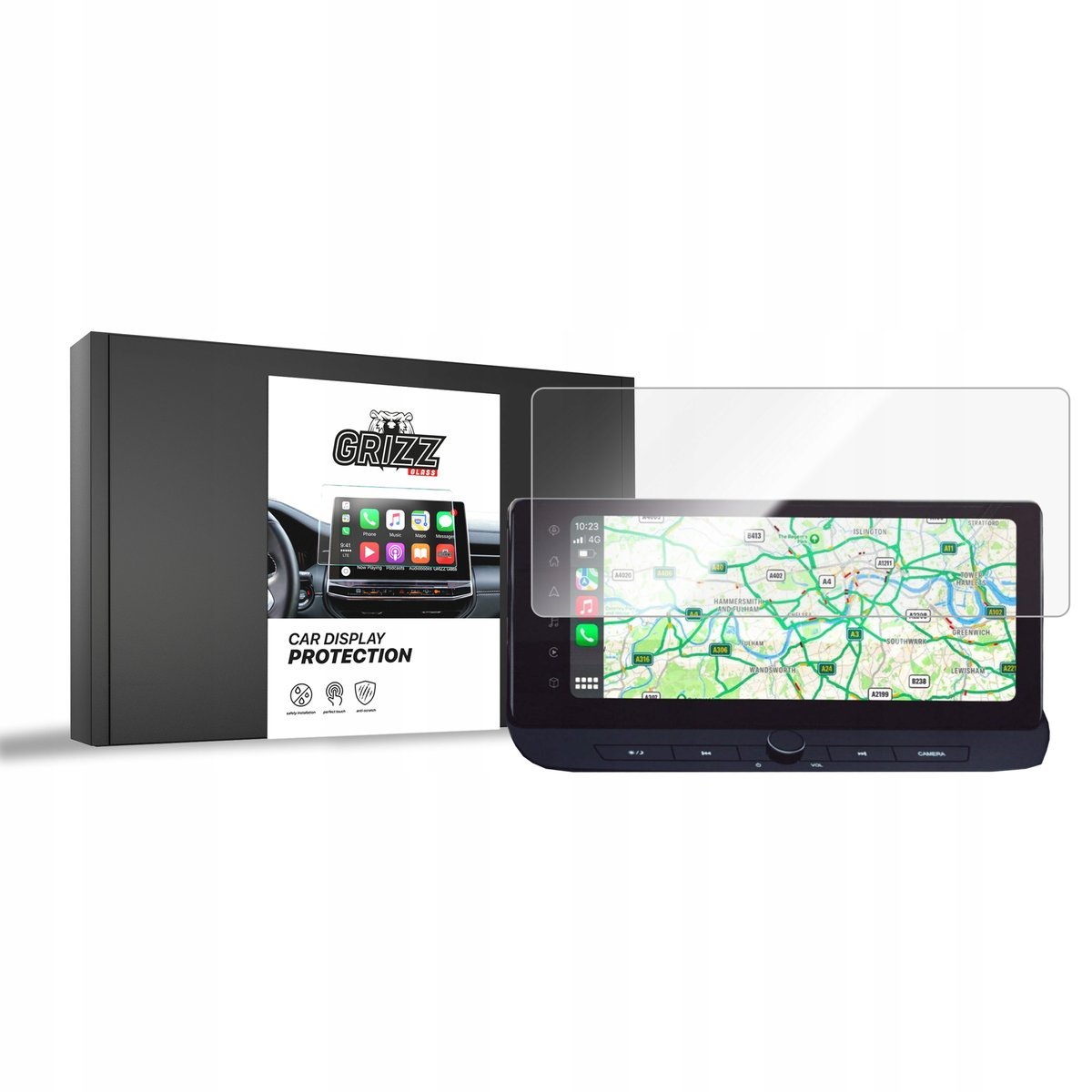 2x Folia ceramiczna GrizzGlass CarDisplay do Nissan Qashqai 3 12,3