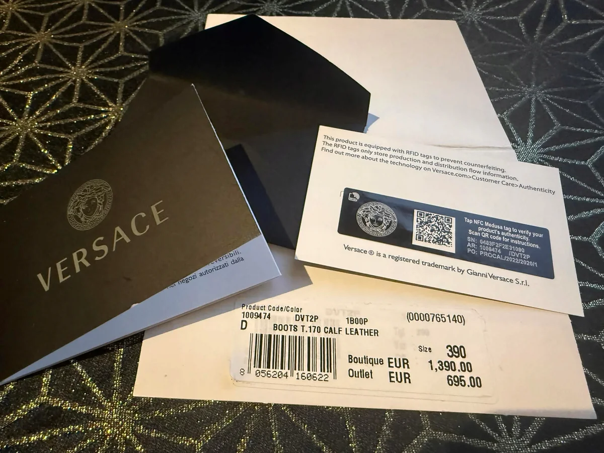 Kozaki VERSACE r. 39 obcas 17cm