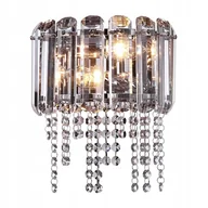 Lampy ścienne - Lampa ścienna kinkiet kryształowy z kryształkami glamour chrom Maytoni - miniaturka - grafika 1