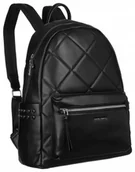 Plecaki - Pikowany, duży plecak damski ze skóry ekologicznej  David Jones - miniaturka - grafika 1