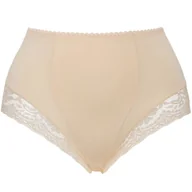 Majtki damskie - Figi Damskie Bawełniane Majtki Bielizna Wyszczuplająca Mitex ELA SUPER Beżowe 7XL - miniaturka - grafika 1