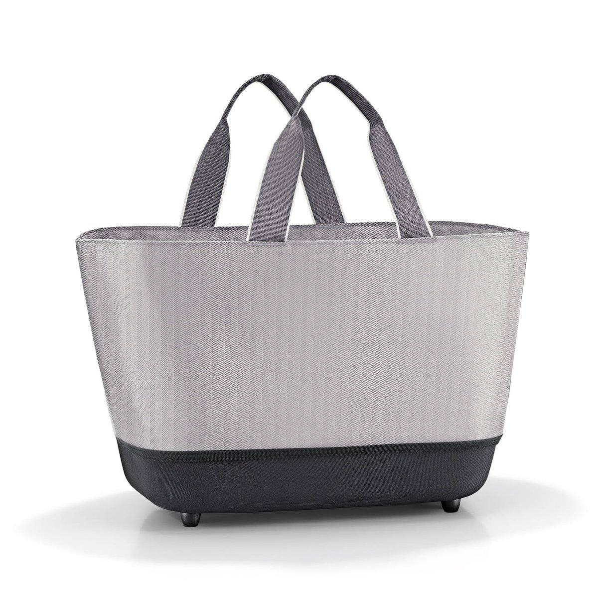 Koszyk SHOPPINGBASKET, herringbone grey, Reisenthel