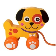 Zabawki zręcznościowe - Smily Drewniany piesek do ciągnięcia 449818 - miniaturka - grafika 1