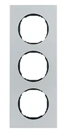 Klawisze i ramki - Hager polo R.8 Ramka 3-krotna, aluminium 10132674 10132674 - miniaturka - grafika 1