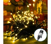 Lampy ogrodowe - Aigostar - LED Zewnętrzny łańcuch bożonarodzeniowy 600xLED/8 funkcji 18m IP44 ciepła biel - miniaturka - grafika 1