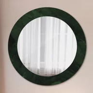 Lustra - Lustro dekoracyjne okrągłe Zielony marmur - miniaturka - grafika 1