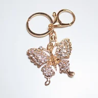 Breloki - brelok z cyrkoniami motyl - miniaturka - grafika 1