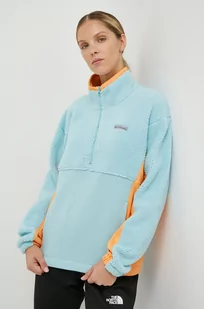 Columbia bluza damska kolor turkusowy gładka - Bluzy damskie - miniaturka - grafika 1