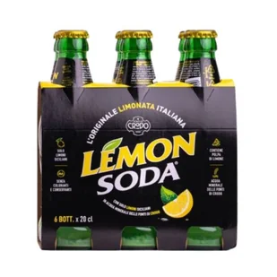 Włoski napój cytrynowy w butelce zgrzewka 6x200 ml - Lemon Soda - Napoje gazowane - miniaturka - grafika 1