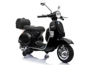 Pojazdy elektryczne dla dzieci - Skuter na Akumulator Vespa Czarny - miniaturka - grafika 1