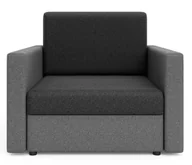 Sofy i kanapy - Sofa jednoosobowa amerykanka grafit + szary S9-F24 - miniaturka - grafika 1