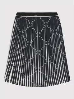 Sukienki i spódniczki dla dziewczynek - Guess Spódnica plisowana J2RD06 WD3K0 Czarny Regular Fit - grafika 1