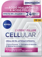 Balsamy i kremy do opalania - Przeciwsłoneczny krem Nivea Cellular Filler HialurOnico y Folico Crema SPF30 50 ml (4005900966278) - miniaturka - grafika 1