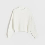 Swetry damskie - Reserved - Sweter ze stójką - Kremowy - miniaturka - grafika 1