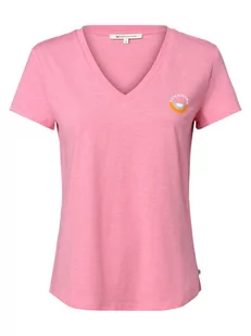 Tom Tailor Denim - T-shirt damski, wyrazisty róż|różowy - Koszulki i topy damskie - miniaturka - grafika 1