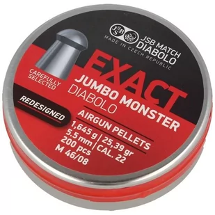 JSB - Śrut do wiatrówki Exact Jumbo Monster ReDesigned - 5.52 mm  - 200 szt - 546388-200 - Amunicja do wiatrówek - miniaturka - grafika 1