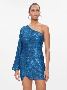 Noisy May Sukienka koktajlowa 27028460 Niebieski Relaxed Fit - Sukienki - miniaturka - grafika 1