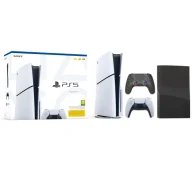 Konsole Playstation - Sony PlayStation 5 Slim D Chassis PS5 1TB z napędem + Pad Subsonic SA5716-1 + Panele FroggieX FX-P5-C6-B - miniaturka - grafika 1