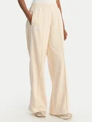 Spodnie sportowe damskie - Kappa Spodnie dresowe Banda Malorie 37256WW Écru Regular Fit - miniaturka - grafika 1